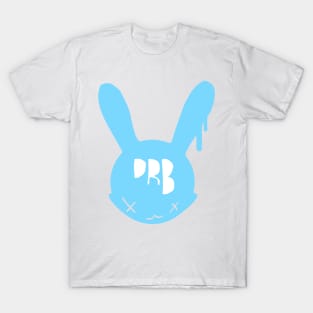 Blue Distressed Bunny Icon T-Shirt